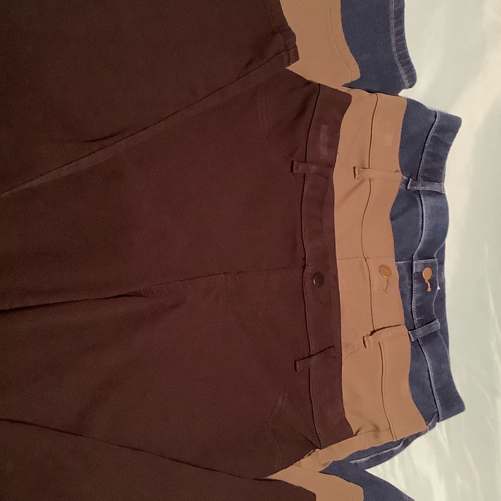 Time and Tru Women's Straight Leg Jeans - Brown, Tan, Blue